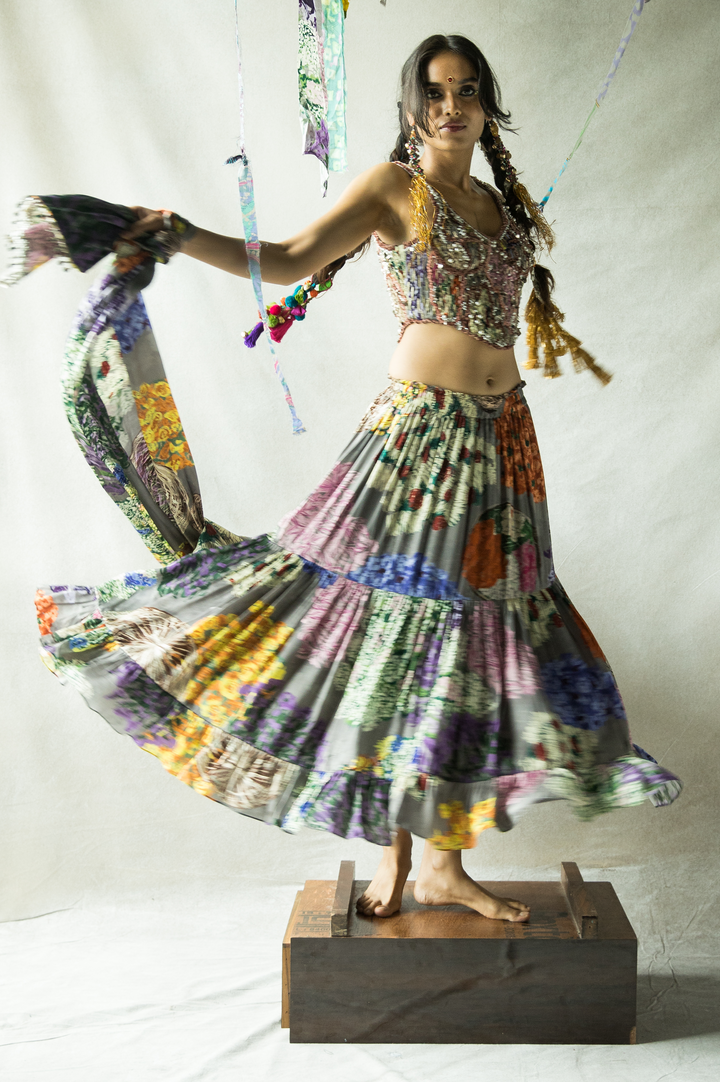 GAJRA RE FLARED SKIRT