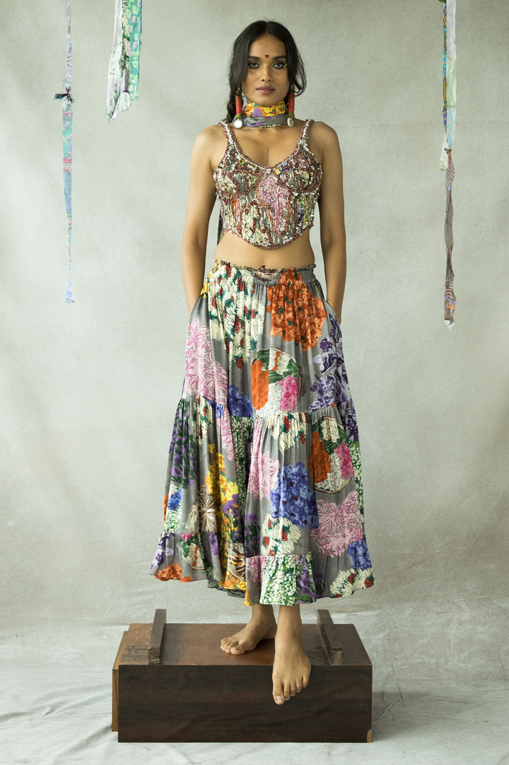 GAJRA RE FLARED SKIRT