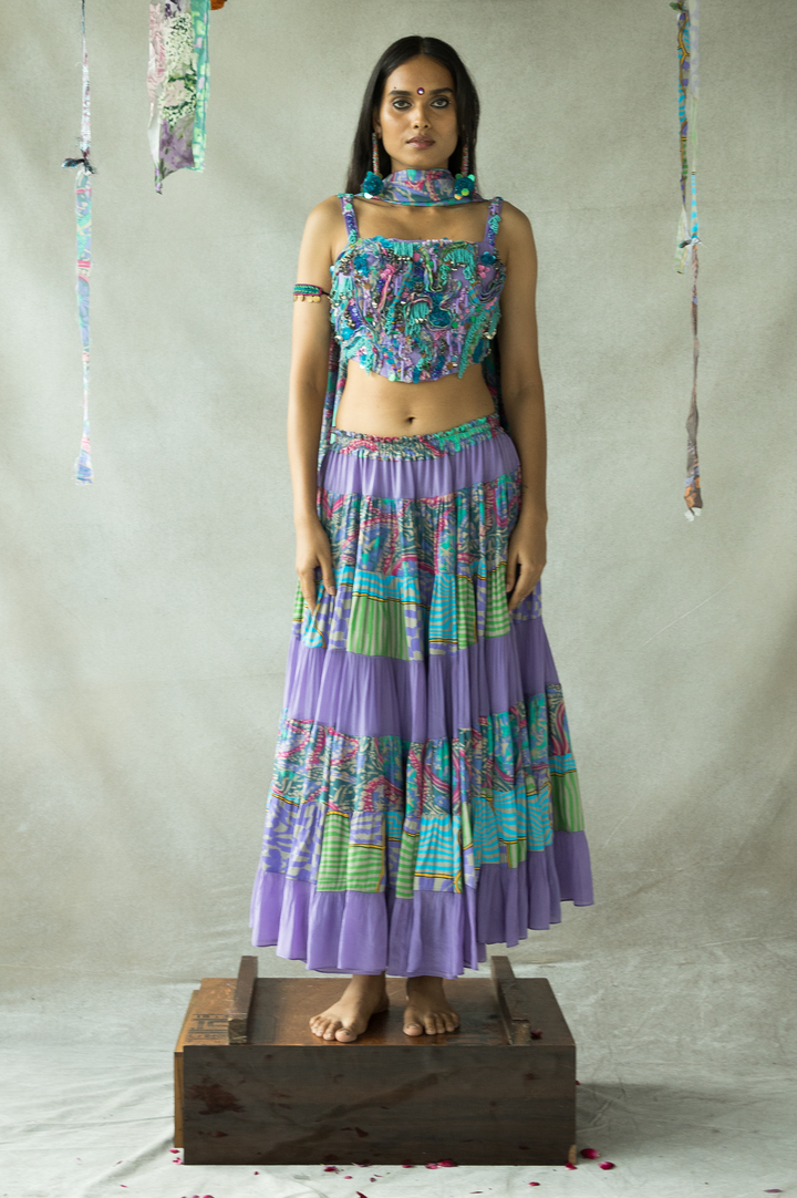 JHILMIL TIERED SKIRT