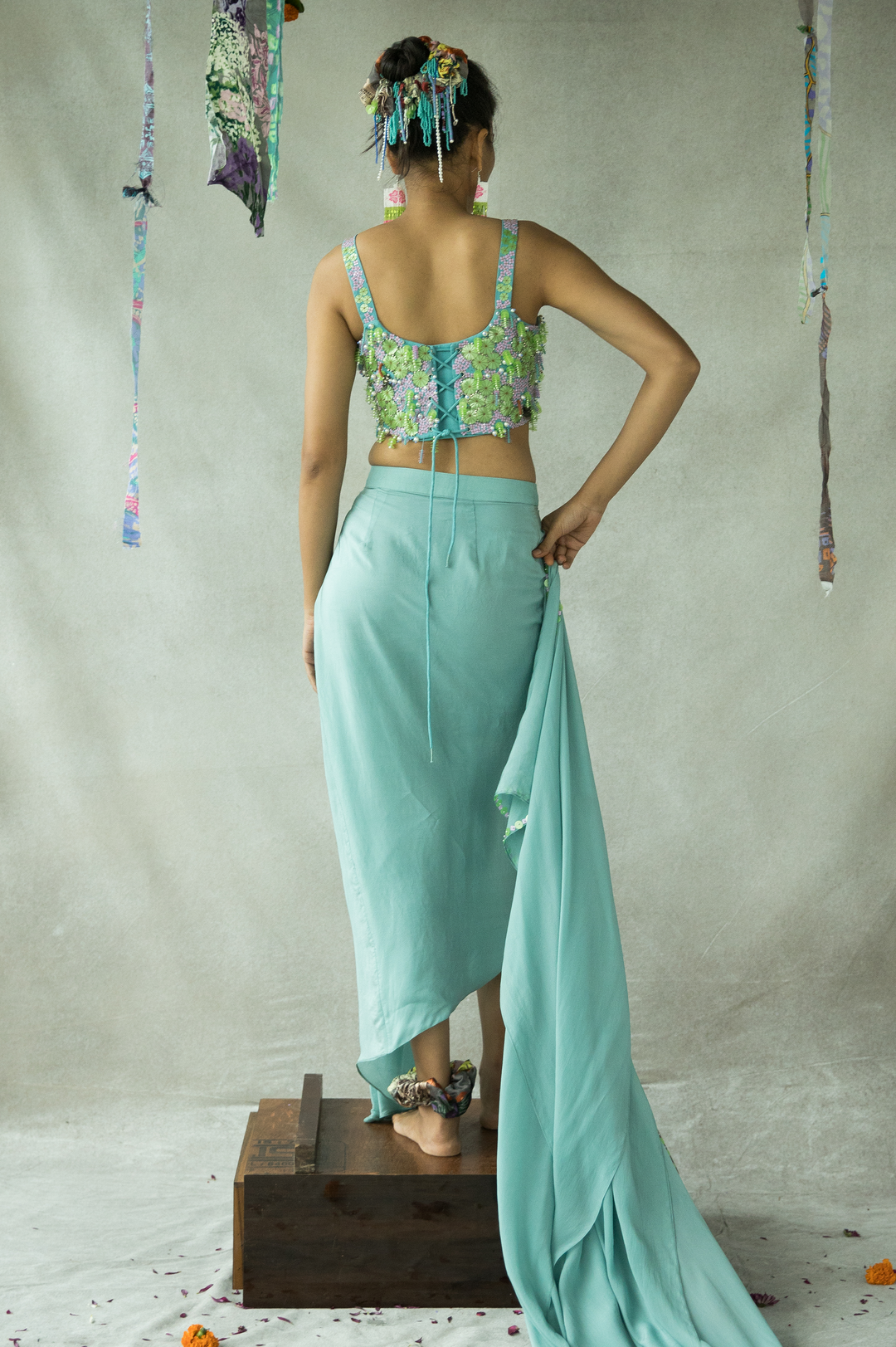 SHONA DRAPED SKIRT