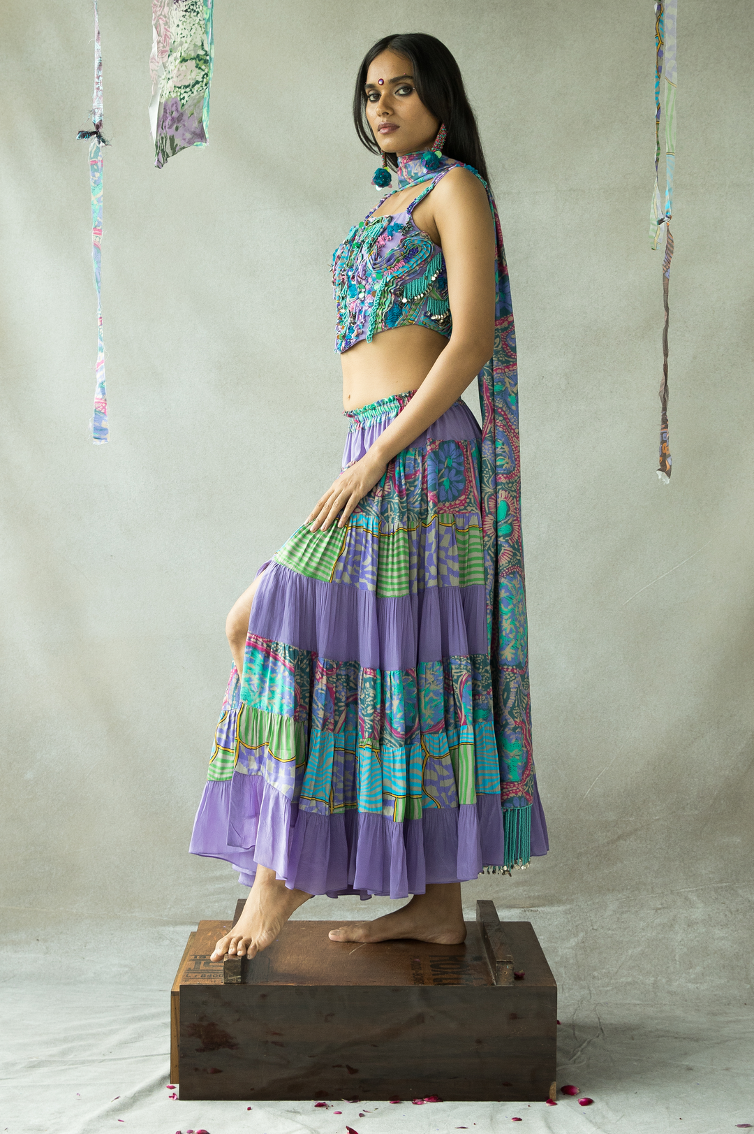 JHILMIL TIERED SKIRT