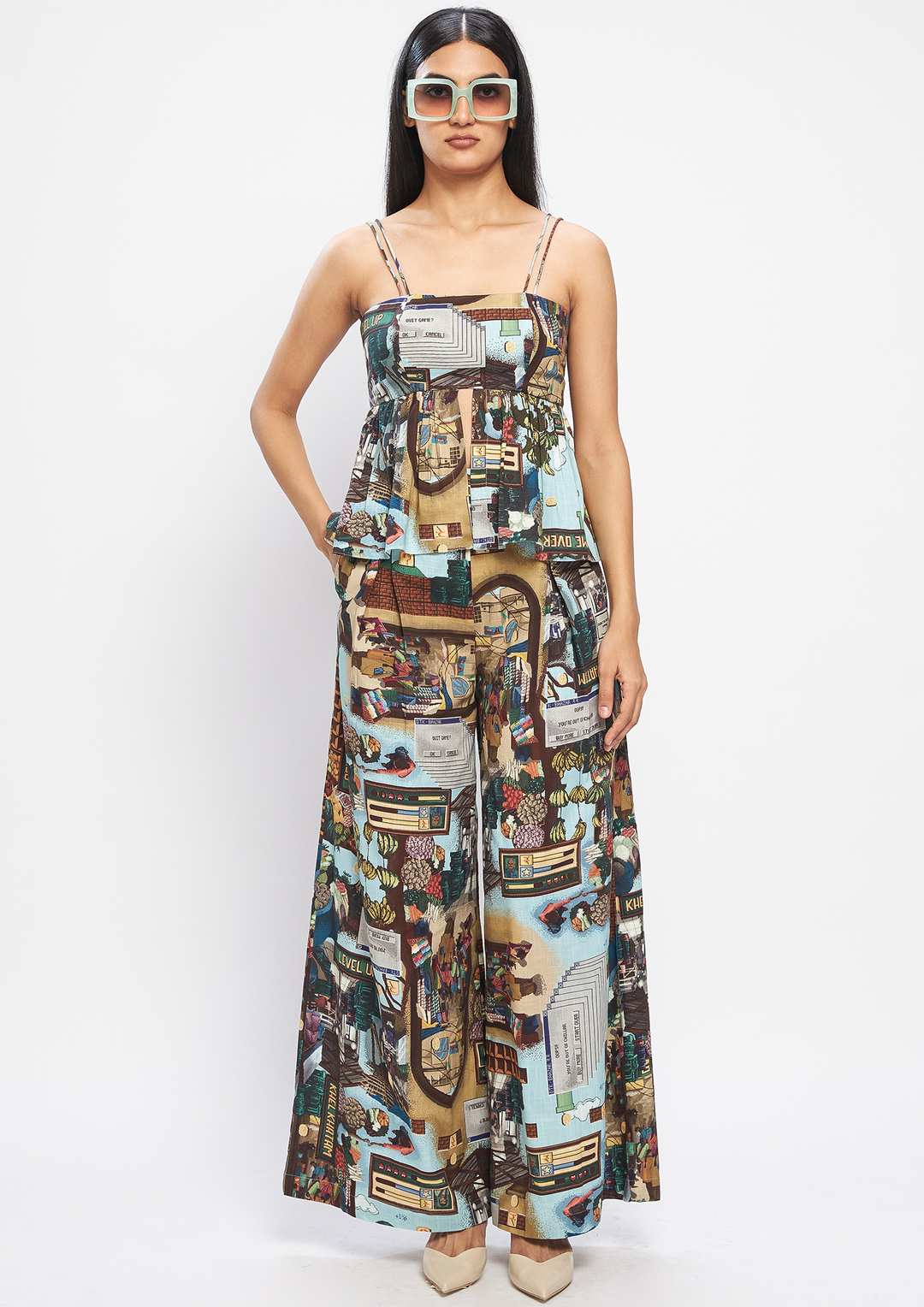 PIXELMATI PLEATED PANT