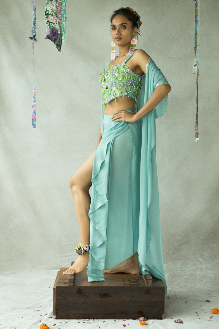 SHONA DRAPED SKIRT