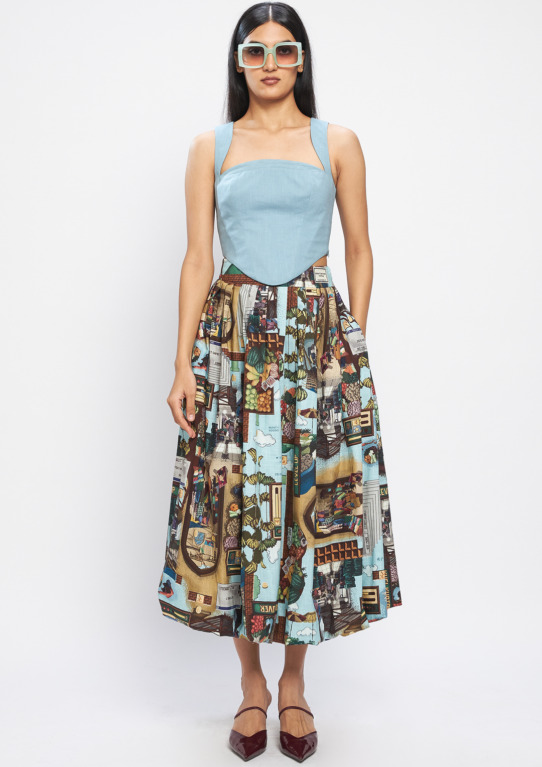 PIXELMATI BUBBLE SKIRT
