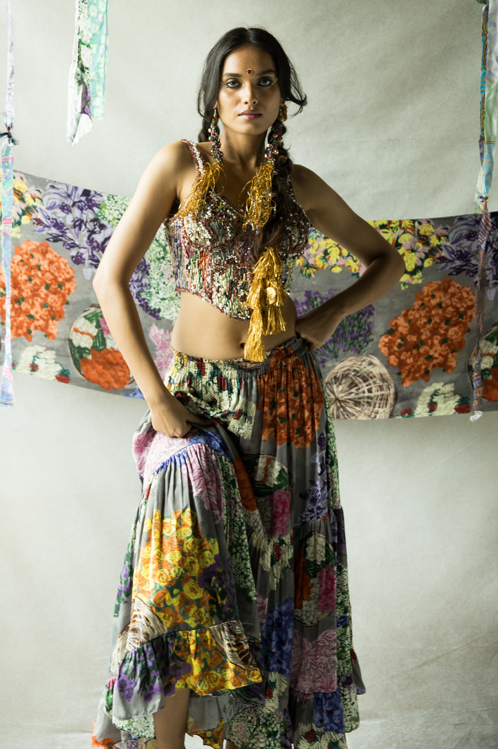 GAJRA RE FLARED SKIRT