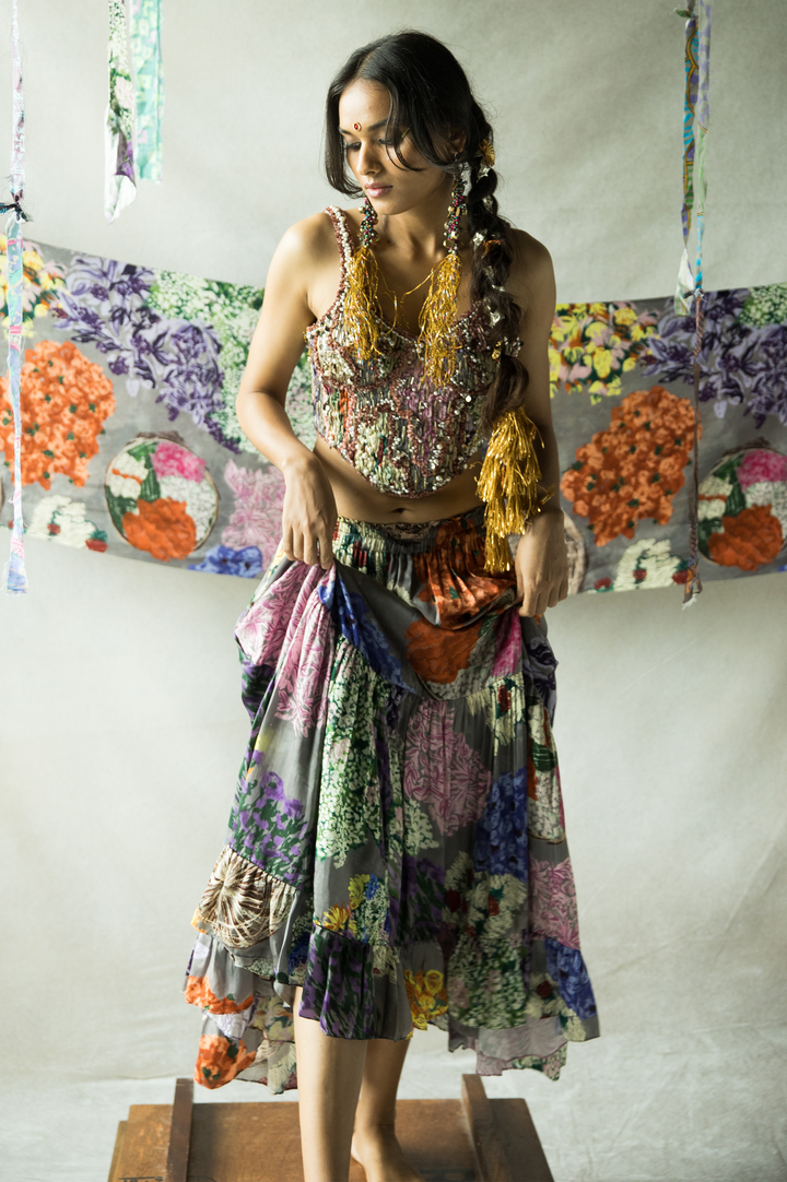 GAJRA RE FLARED SKIRT