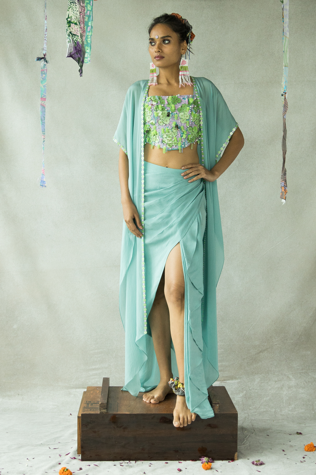 SHONA DRAPED SKIRT