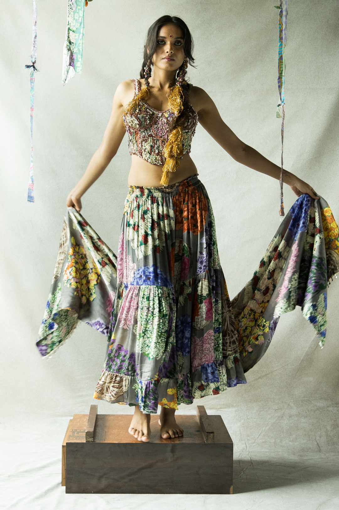 GAJRA RE FLARED SKIRT