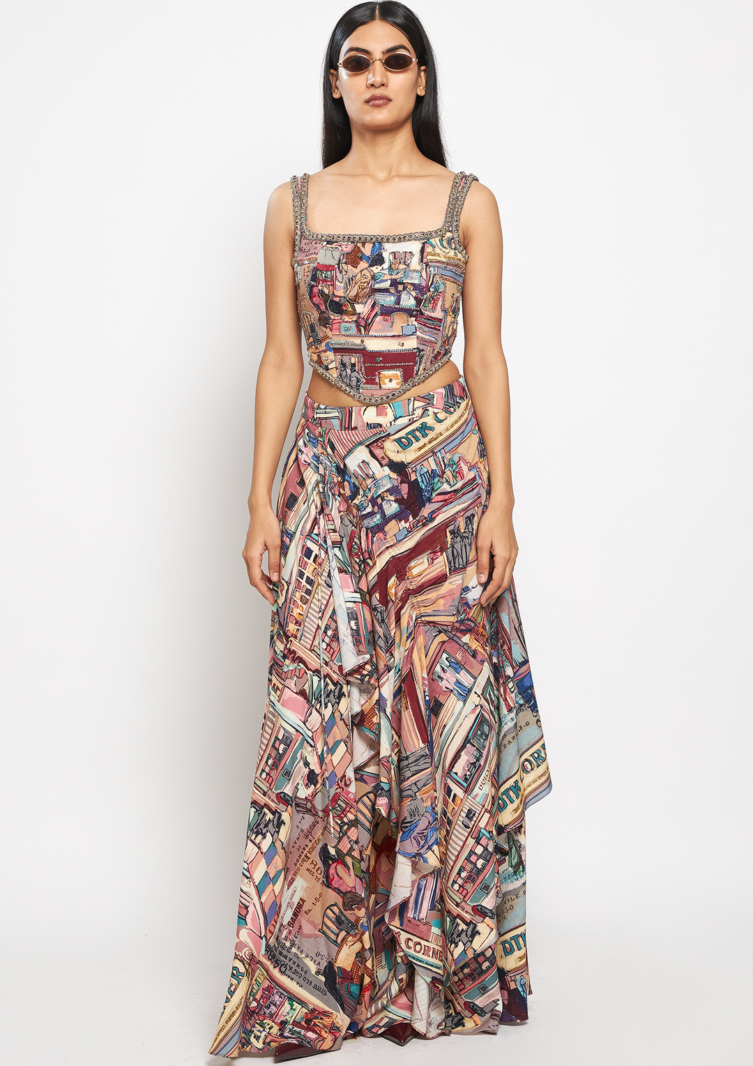 QALA DRAPED SKIRT
